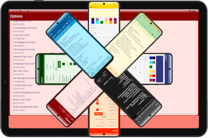 Custom JSON themes in JSON Pro - font and color personalization for Android